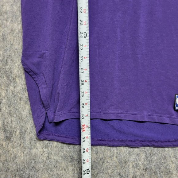 Nike Dri-Fit Phoenix Suns Purple Elite Shooter Long Sleeve Shirt Mens Medium - Picture 12 of 13